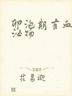 卵泡期有血色分泌物