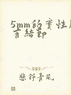 5mm的实性肺有结节