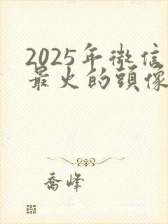 2025年微信最火的头像封面