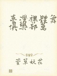 台湾裸体舞日月俱乐部万