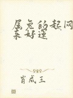 属兔的起网名带来好运