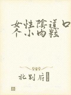 女性阴道口长一个小肉粒