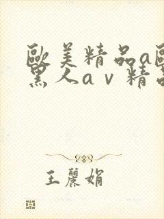 欧美精品a欧洲黑人aⅴ精品