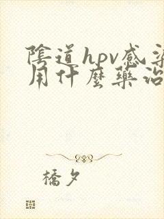 阴道hpv感染用什么药治疗