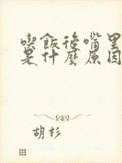 吃饭后嘴里发苦是什么原因