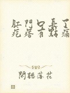 肛门口长了个肉疙瘩有点痛