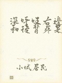 深呼吸右边胸口和后背疼是怎么回事