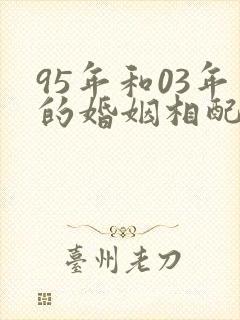 95年和03年的婚姻相配吗