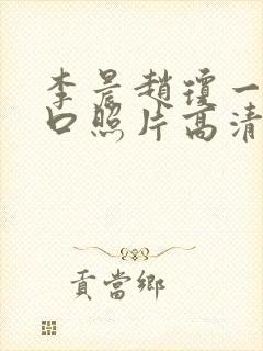 李晨赵琼一家三口照片高清