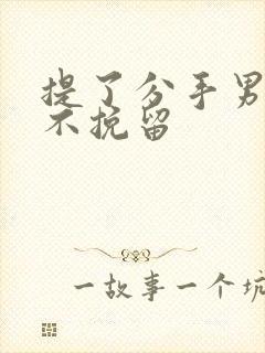 提了分手男友也不挽留封面