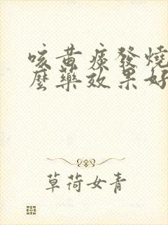 咳黄痰发烧吃什么药效果好封面