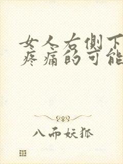 女人右侧下腹部疼痛的可能病因封面