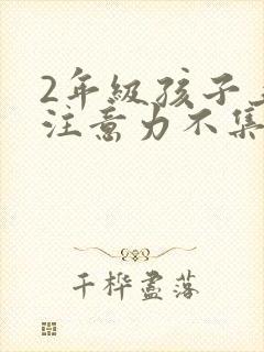 2年级孩子上课注意力不集中怎么办