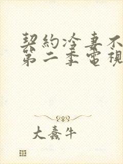 契约冷妻不好惹第二季电视剧