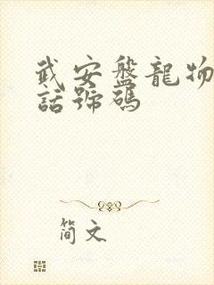 武安盘龙物流电话号码