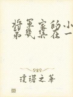 将军家的小娘子第几集在一起