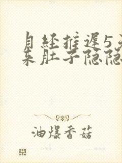 月经推迟5天没来肚子隐隐作痛