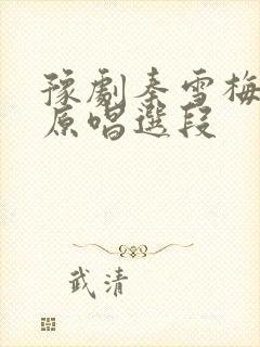 豫剧秦雪梅吊孝原唱选段