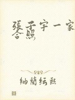 张子宇一家三口合照封面