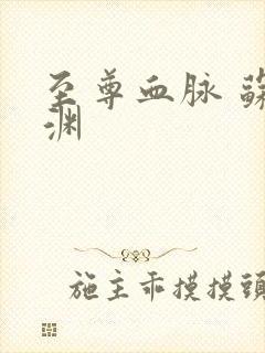 至尊血脉 苏铭渊