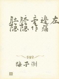 肚脐旁边左下腹隐隐作痛封面