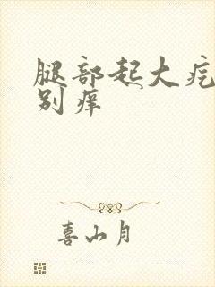 腿部起大疙瘩特别痒