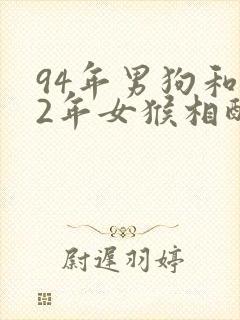94年男狗和92年女猴相配婚姻如何封面