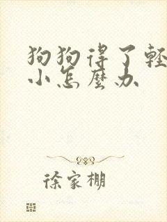 狗狗得了轻微细小怎么办