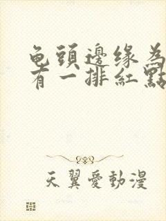 龟头边缘为什么有一排红点封面