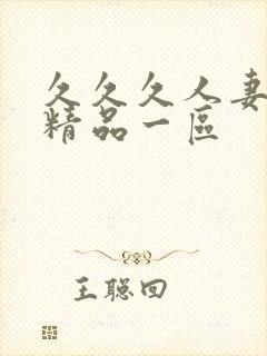 久久久人妻少妇精品一区