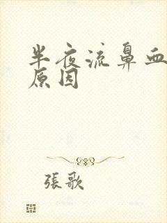 半夜流鼻血什么原因封面