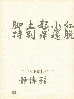 脚上起小红疙瘩特别痒还脱皮