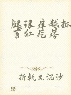 腿很痒越抓越痒有红疙瘩