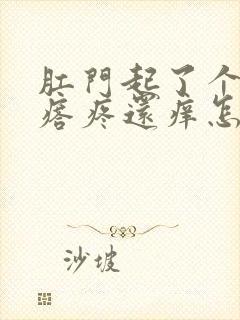 肛门起了个小疙瘩疼还痒怎么回事