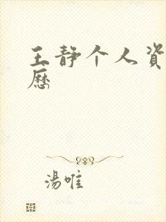 王静个人资料简历