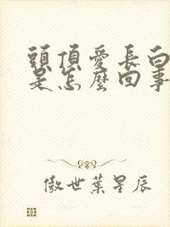 头顶爱长白头发是怎么回事