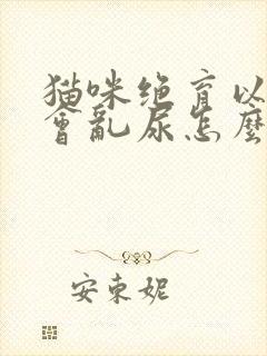 猫咪绝育以后还会乱尿怎么办封面