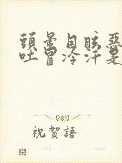 头晕目眩恶心想吐冒冷汗是什么原因