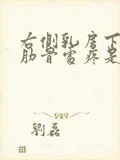 右侧乳房下边缘肋骨处疼是怎么回事