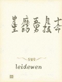 农历五月十五出生的男孩命运如何?