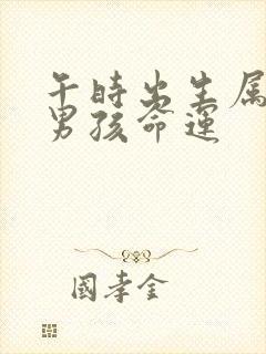 午时出生属牛的男孩命运