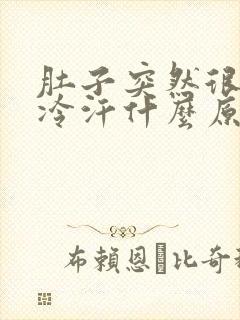 肚子突然很痛冒冷汗什么原因