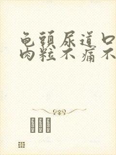 龟头尿道口长小肉粒不痛不痒