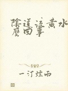 阴道流黄水 怎么回事