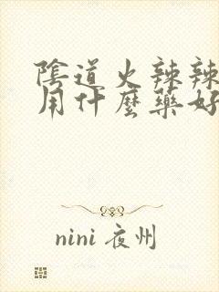 阴道火辣辣的疼用什么药好