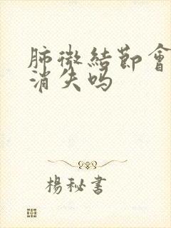 肺微结节会自己消失吗