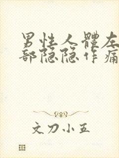 男性人体左下腹部隐隐作痛