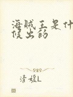 海贼王是什么时候出的封面