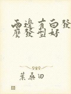 两边有白发理什么发型好封面