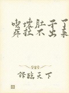 吃坏肚子了肚子疼拉不出来怎么办封面